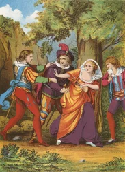 Valentine, Proteus, Silvia and Julia