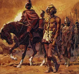 Vercingetorix put on his finest armor and surrendered