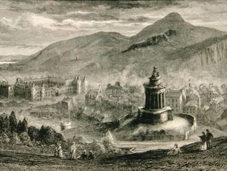 View from the Burns Monument, Calton Hill, Edinburgh in c.1880, from 