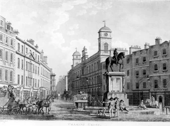 View in Charing Cross towards Northumberland House, 1795