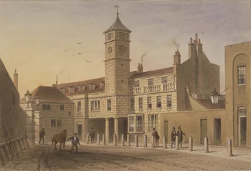 View of Bridge House in Bridge Yard, Tooley Street, 1846