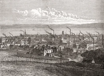 View of Dundee, Scotland, from 