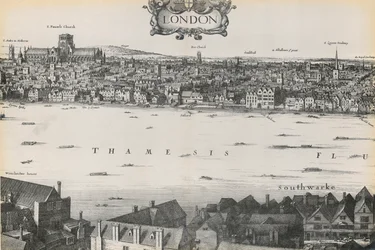 View of London by Wenceslaus Hollar, 1647