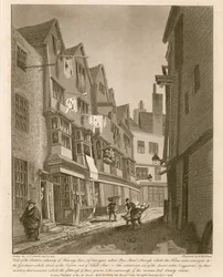 View of the Southern extremity of Thieving Lane (of late years called Bow Street)