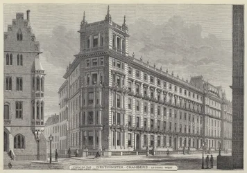 View of the Westminster Chambers, looking West