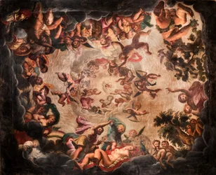 View of the Ceiling in the Elysium Room, Bolsover Castle