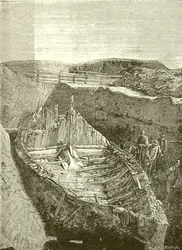 Viking boat, found near Sande Fiord, Norway