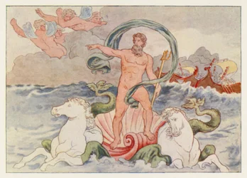 Virgil’s Aeneid: Neptune stilling the Waves