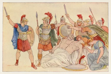 Virgil’s Aeneid: Turnus over the Bodies of Almo and Galaesus