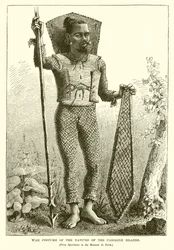 War Costume of the Natives of the Caroline Islands