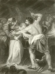 Wat Tyler Killing the Poll Tax Collector