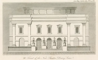 West front of the new Drury Lane Theatre, London