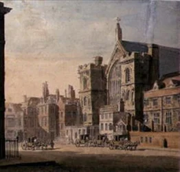 Westminster Hall and New Palace Yard, c.1808
