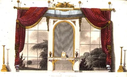 Window Curtain for a Boudoir, plate 3 from Ackermann