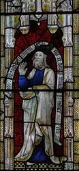 Window Ew depicting Joachim - husband of St Anne