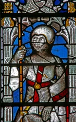 Window depicting St George
