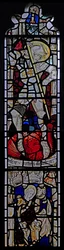 Window Ew depicting St George; St Mary Cleopas, Alphaeus and Their Children