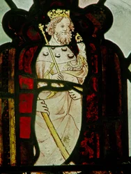 Window N4 depicting St Edward the Confessor