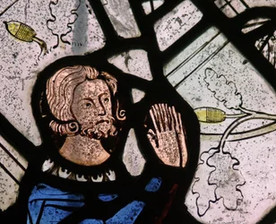 Window depicting a donor