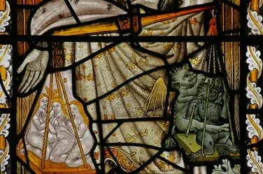 Window depicting St Michael