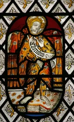Window depicting the angelic Hierarchy: Cherubim