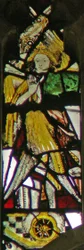 Window depicting the angelic Hierarchy: Seraphim