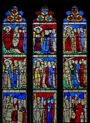 Window S5 depicting the Angelic Hierarchy