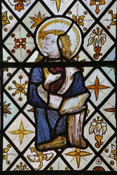 Window depicting St John from a Crucifixion scene