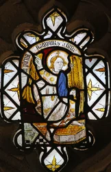 Window depicting the Archangel Gabriel from the Annunciation