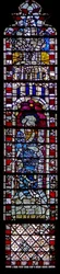 Window depicting St Peter with a Creed scroll