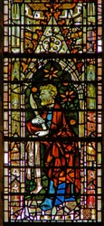 Window depicting St Bartholomew