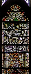 Window depicting the Funeral of the Virgin Mary