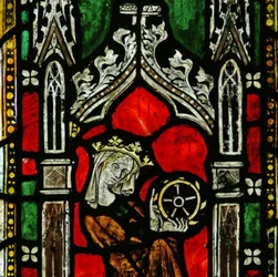 Window depicting St Catherine