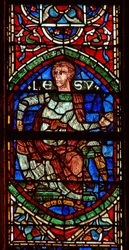 Window depicting a genealogical figure: Jose