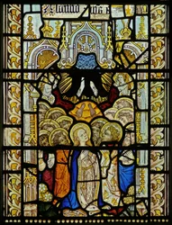 Window depicting the Ascension