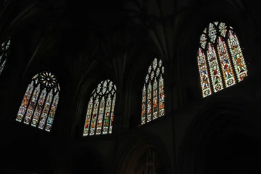 Window depicting the south side of the choir