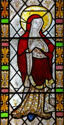 Window 3 depicting the Virgin Mary at the Crucifixion
