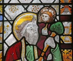 Window depicting St Christopher
