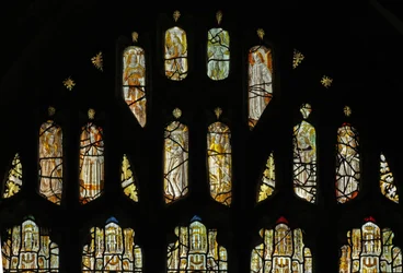 Window 1 depicting the angelic hierarchy