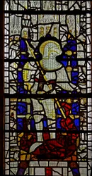 Window depicting St George