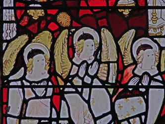 Window s3 depicting the angelic hierarchy: Dominations