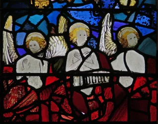 Window depicting the angelic Hierarchy: Seraphim