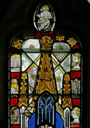 Canopy with a Figure Atop