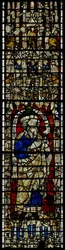 Window w12 depicting Isaiah