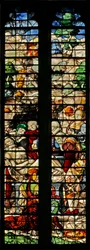 Window w15 depicting the Entombment