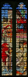 Window w15 depicting the Harrowing of Hell