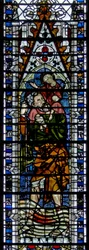 Window depicting St Christopher