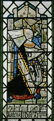 Window w2 depicting a donor - Catherine Mylde