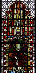 Window w32 depicting St Lawrence