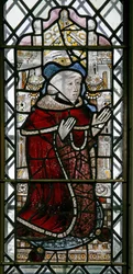 Window w3 depicting a donor - Sir William Howard